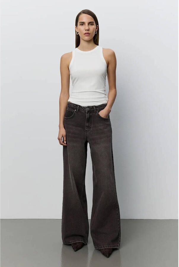 Sofie Schnoor wide leg jeans grijs - Foto 2