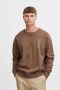 Solid sweater Halvard met backprint rain drum - Thumbnail 1