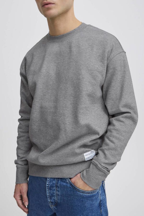 Solid gemêleerde sweater SDLenz grijs - Foto 2