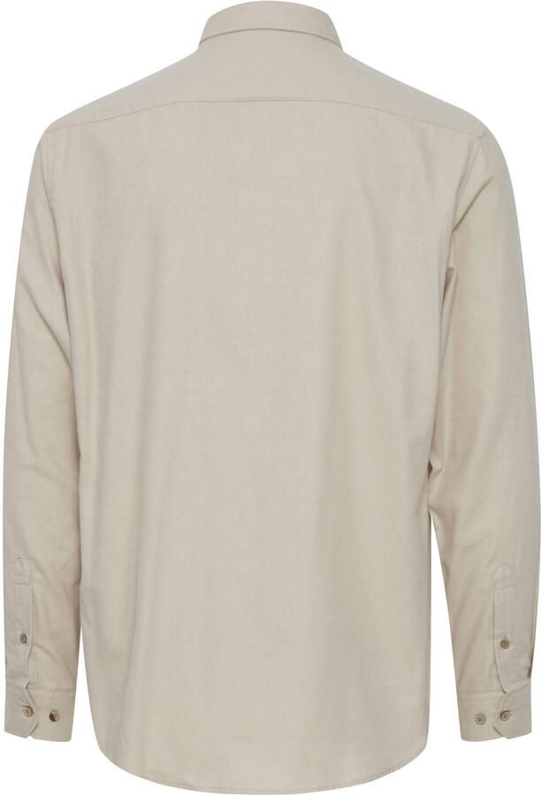 Solid regular fit overhemd beige - Foto 3