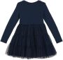 S.Oliver A-lijn jurk donkerblauw Meisjes Katoen Ronde hals 104 - Thumbnail 1