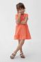 S.Oliver A-lijn jurk met pailletten oranje - Thumbnail 1