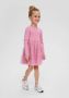 S.Oliver A-lijn jurk roze Meisjes Katoen Ronde hals 104 - Thumbnail 1