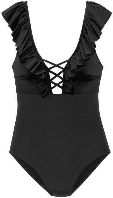 S.Oliver RED LABEL Beachwear Badpak met trendy ruches