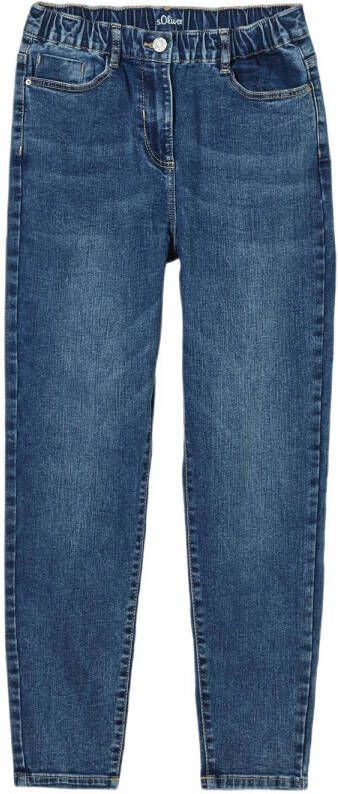 S.Oliver RED LABEL High rise relaxed fit jeans met contrastnaden