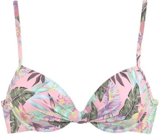 S.Oliver RED LABEL Beachwear Bikinitop met beugels AZALEA in tropische print