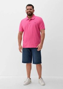 S.Oliver Big Size polo roze