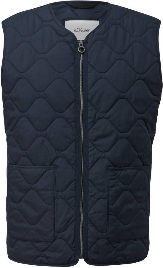 S.Oliver Big Size bodywarmer blauwzwart