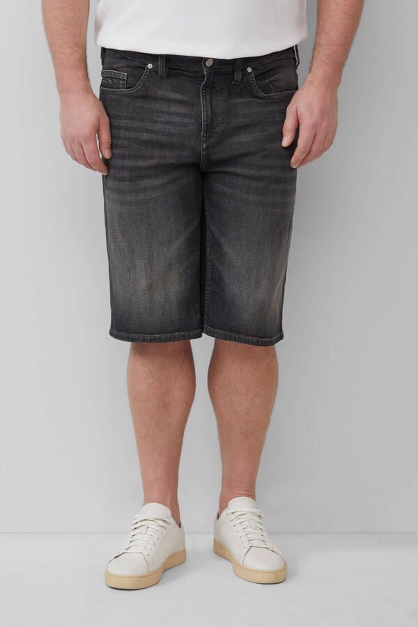 S.Oliver Big Size denim relaxed denim short zwart - Foto 3