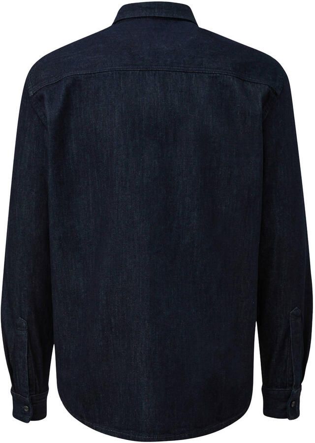 S.Oliver denim regular fit casual overhemd marine