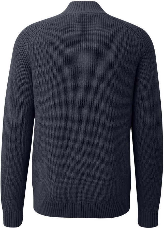 S.Oliver Big Size gebreid vest blauwzwart