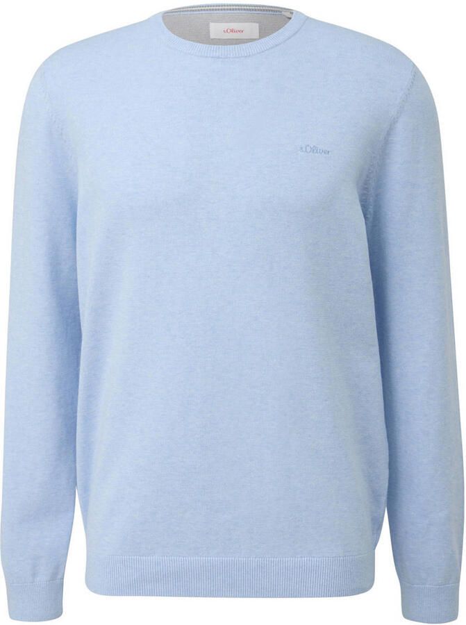S.Oliver Big Size gebreide trui blauw