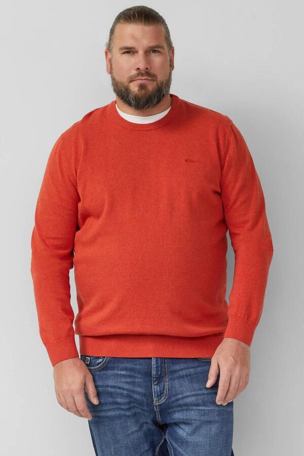 S.Oliver Big Size gebreide trui rood