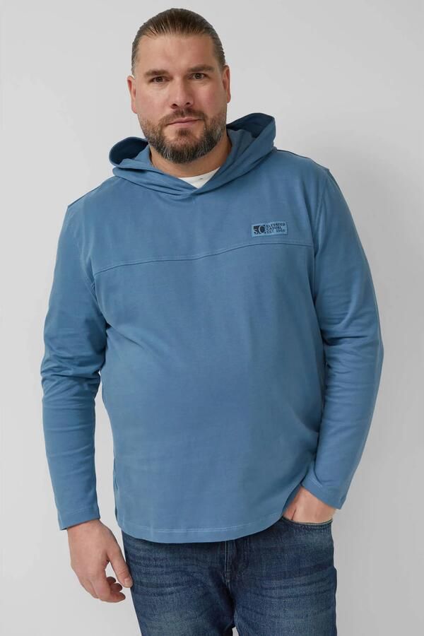 S.Oliver Big Size hoodie blauw