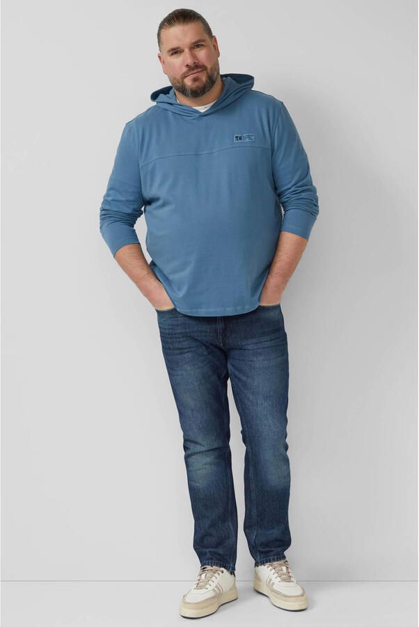 S.Oliver Big Size hoodie blauw - Foto 2