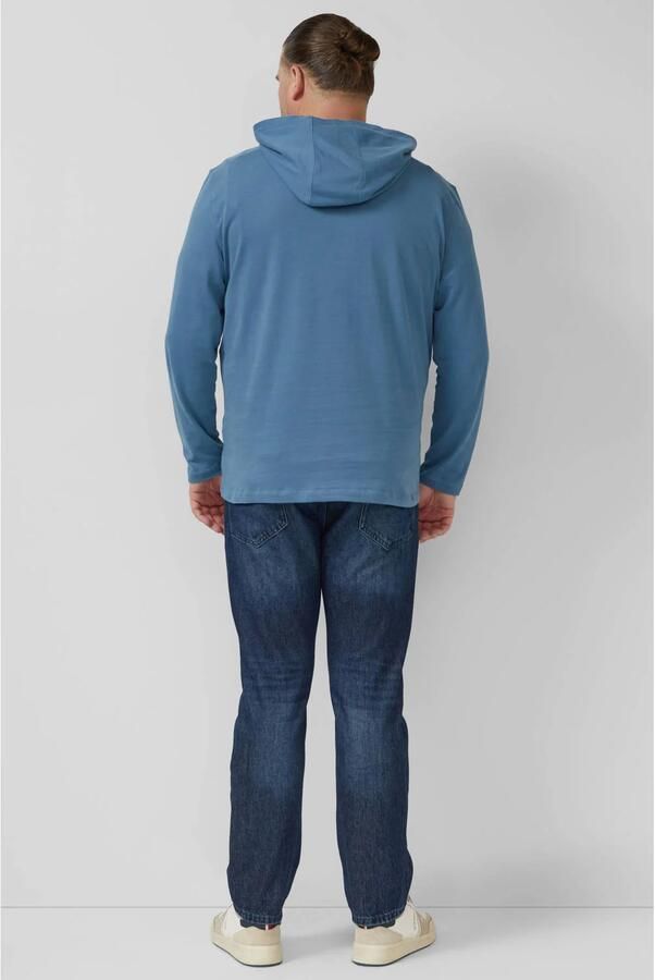S.Oliver Big Size hoodie blauw - Foto 3
