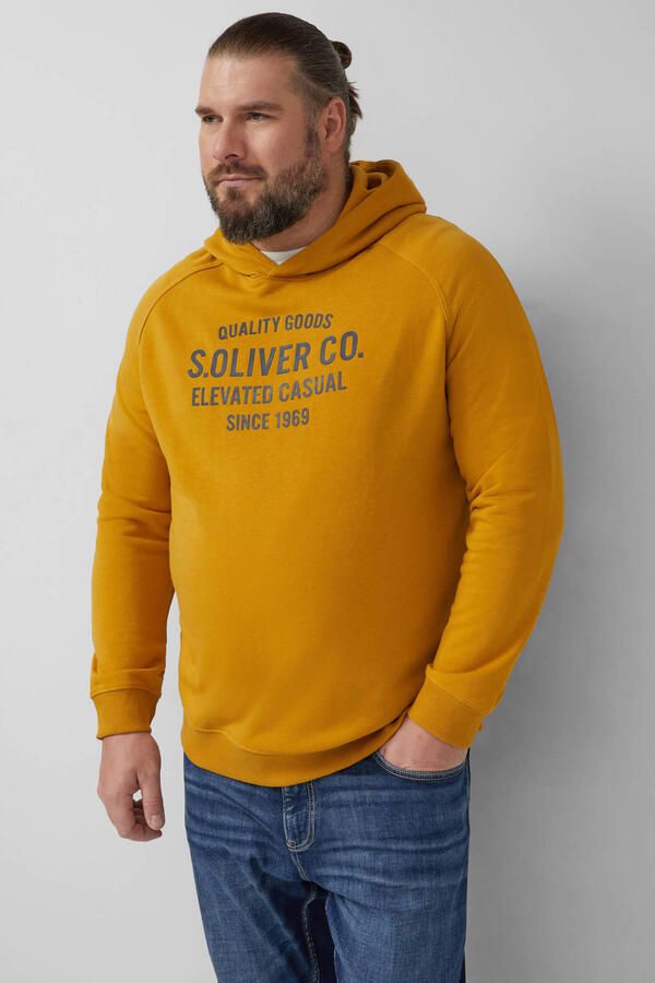 S.Oliver Big Size hoodie geel