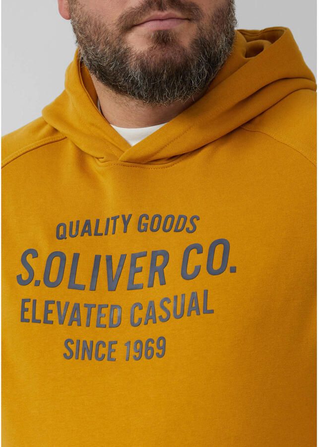 S.Oliver Big Size hoodie geel - Foto 2