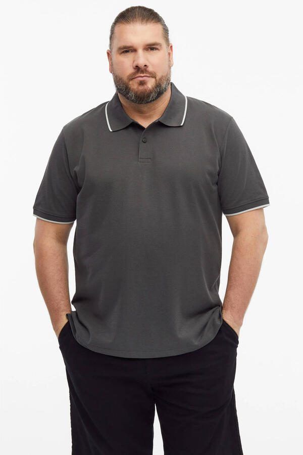 S.Oliver Big Size polo antraciet