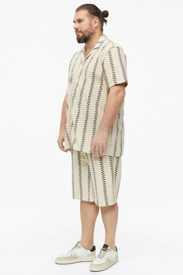 S.Oliver Big Size regular casual overhemd beige - Foto 2
