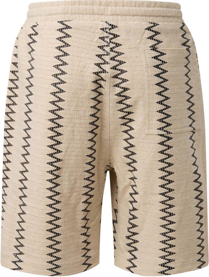 S.Oliver Big Size regular fit korte broek met print beige - Foto 2
