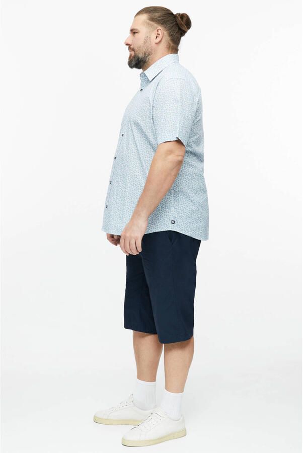 S.Oliver Big Size regular fit overhemd met print lichtblauw - Foto 2
