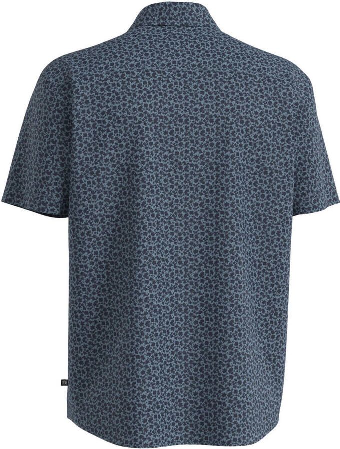 S.Oliver Big Size regular fit overhemd met print marineblauw - Foto 2