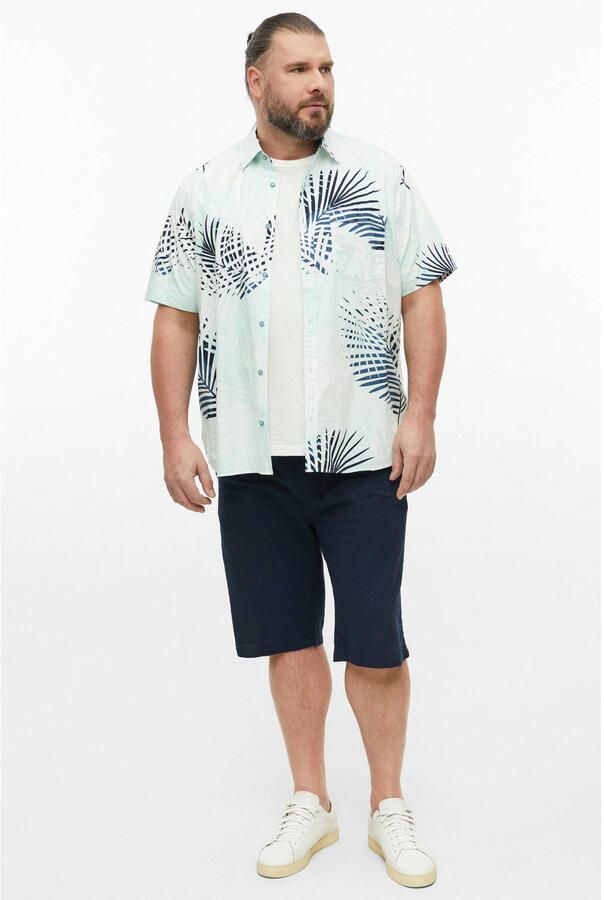 S.Oliver Big Size regular fit overhemd met print turquoise - Foto 2