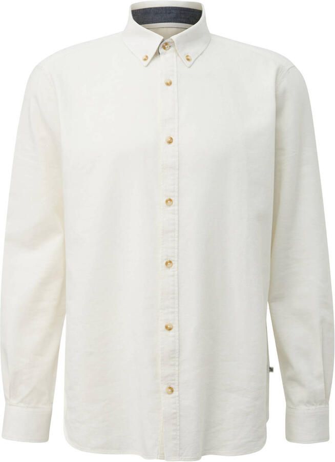 S.Oliver Big Size regular fit overhemd wit