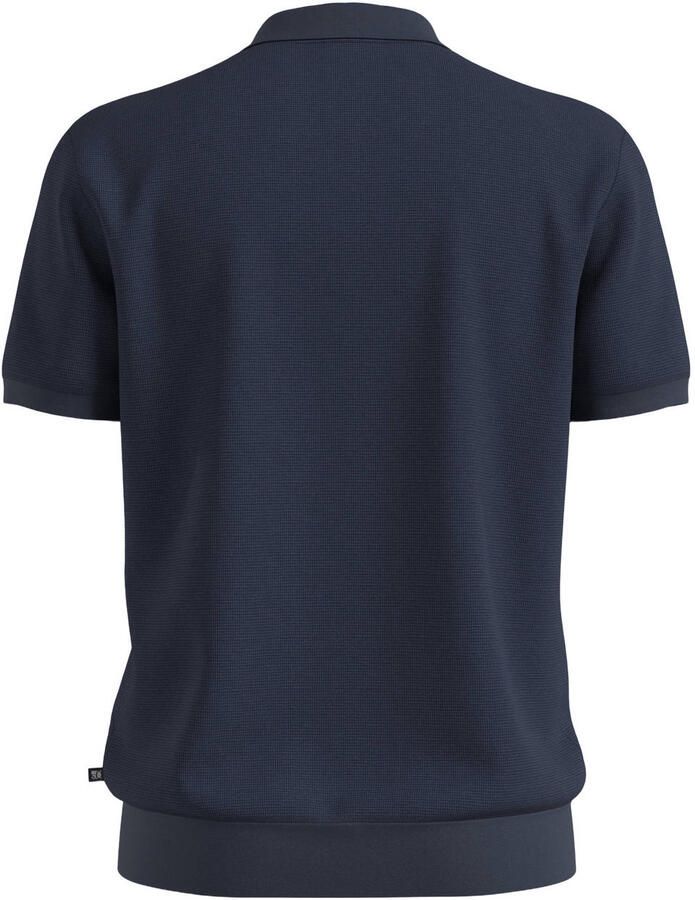 S.Oliver Big Size regular fit polo blauwzwart