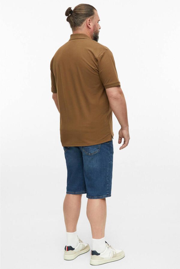 S.Oliver Big Size regular fit polo bruin - Foto 3