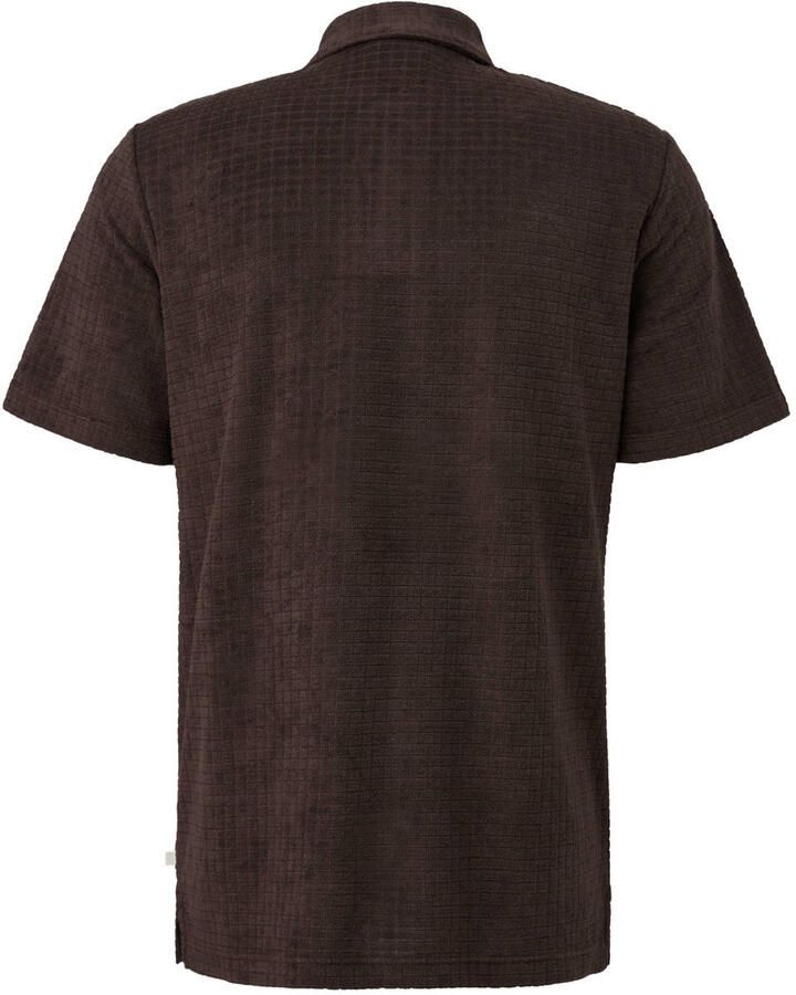 S.Oliver Big Size regular fit polo donkerbruin