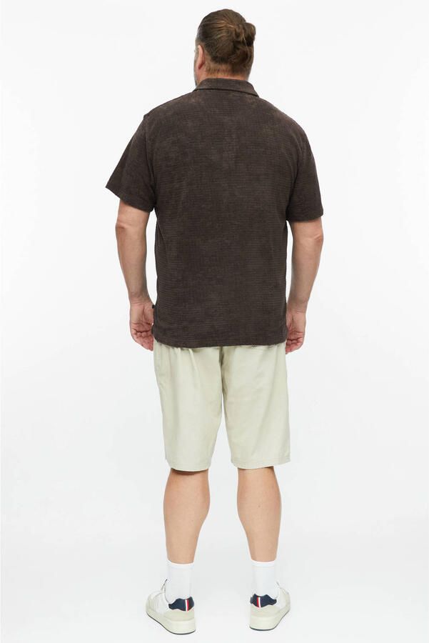 S.Oliver Big Size regular fit polo donkerbruin - Foto 2