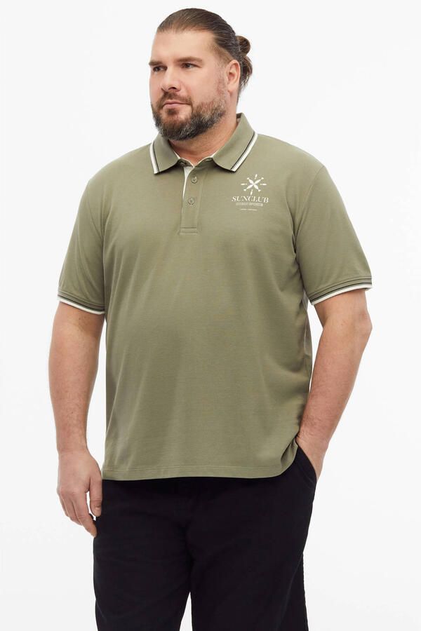 S.Oliver Big Size regular fit polo kaki