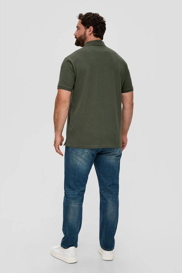 S.Oliver Big Size regular fit polo Plus Size kakigroen - Foto 3