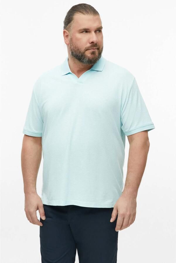 S.Oliver Big Size regular fit polo turkoois