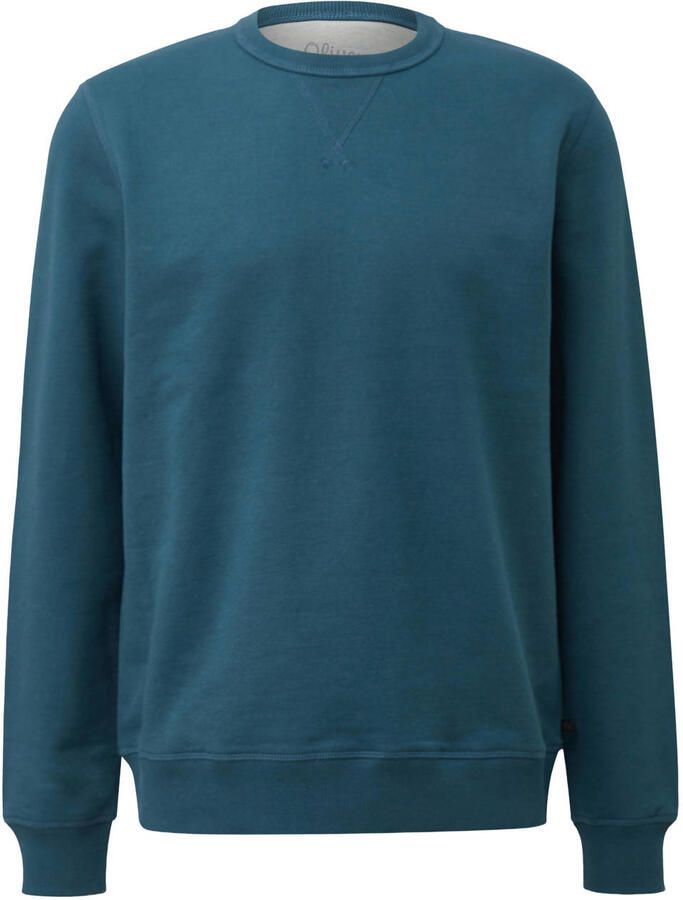 S.Oliver Big Size regular fit sweater blauw