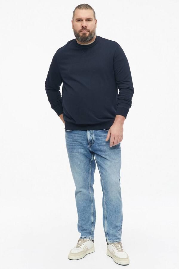 S.Oliver Big Size regular fit sweater blauwzwart - Foto 3