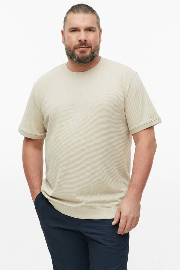 S.Oliver Big Size regular fit T-shirt beige