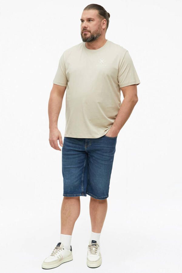 S.Oliver Big Size regular fit T-shirt met print beige - Foto 2
