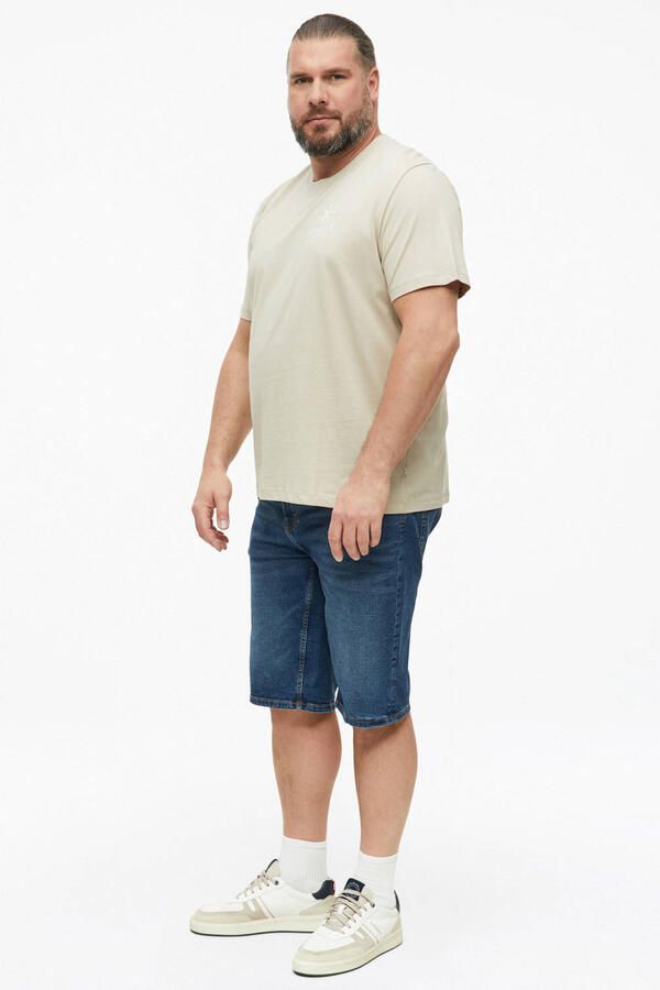 S.Oliver Big Size regular fit T-shirt met print beige - Foto 3