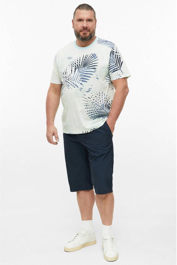 S.Oliver Big Size regular fit T-shirt met print turquoise - Foto 2
