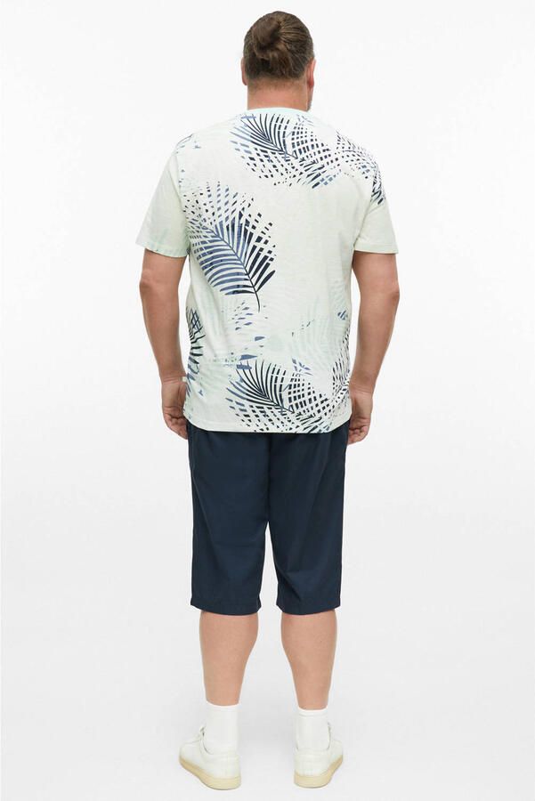 S.Oliver Big Size regular fit T-shirt met print turquoise - Foto 3