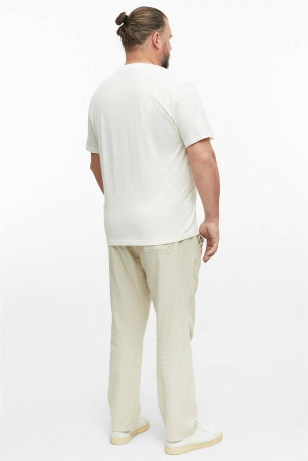 S.Oliver Big Size regular fit T-shirt met print wit - Foto 3