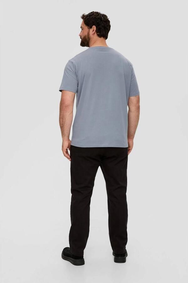 S.Oliver Big Size regular fit T-shirt Plus Size met printopdruk lichtgrijs - Foto 2