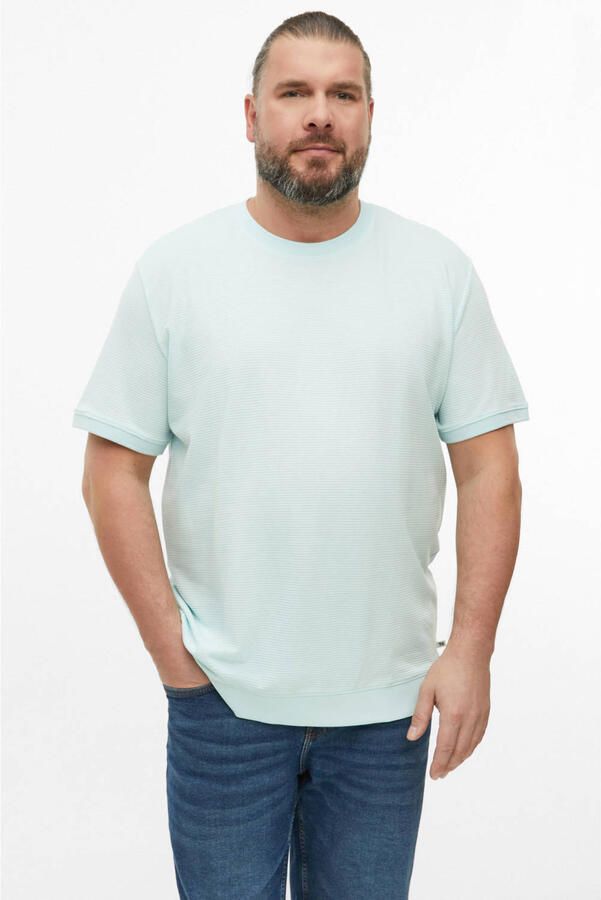S.Oliver Big Size regular fit T-shirt turquoise
