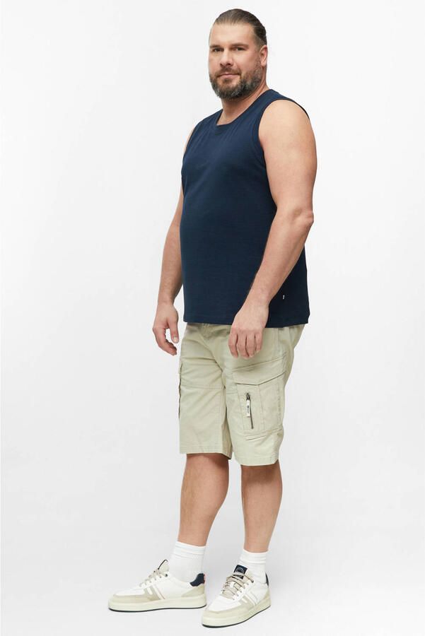 S.Oliver Big Size regular fit tanktop donkerblauw - Foto 3