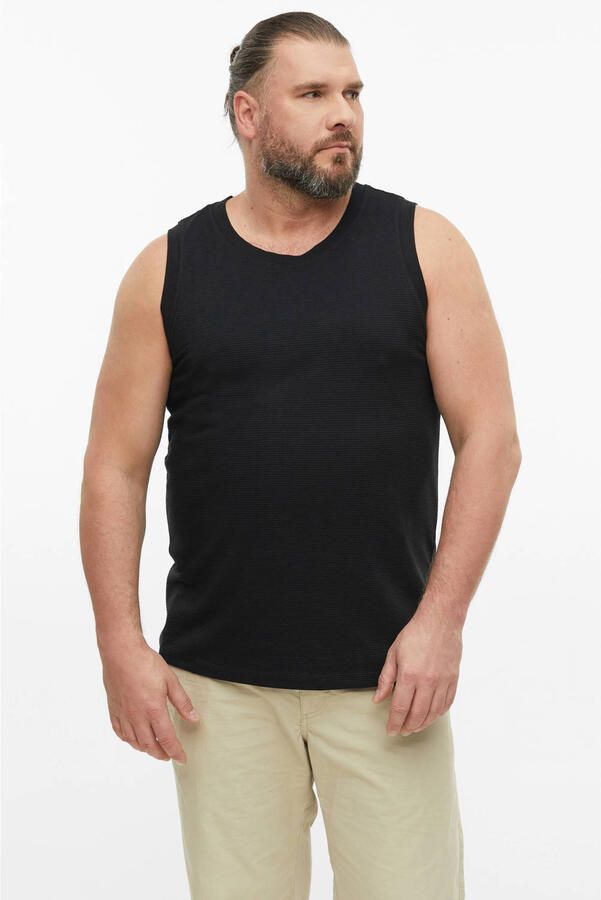 S.Oliver Big Size regular fit tanktop zwart