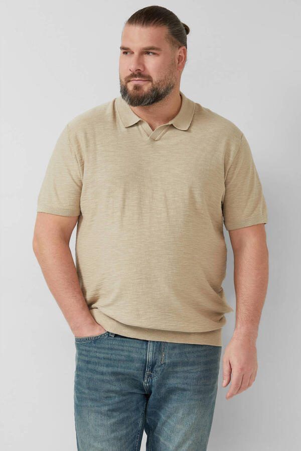 S.Oliver Big Size regular polo beige