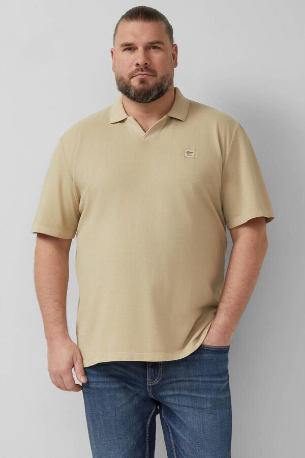 S.Oliver Big Size regular polo beige